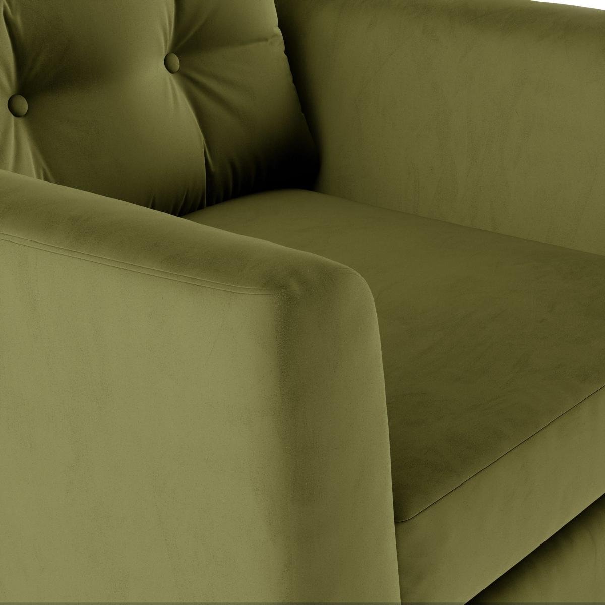 Lewes Luxury Velvet Snuggle Chair Luxury Velvet Olive – image 7