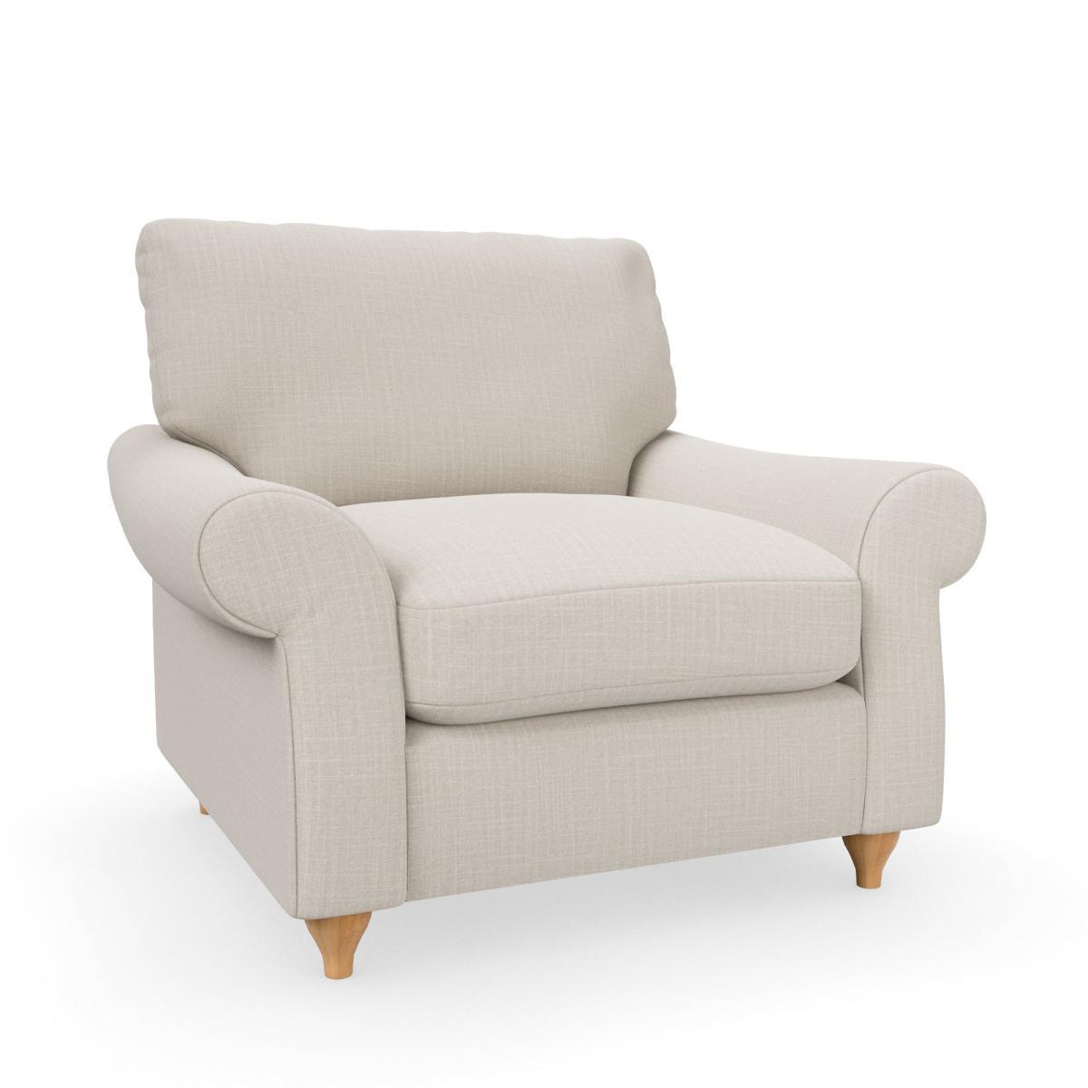 Salisbury Slub Cotton Blend Armchair Slub Cotton Sandstone – image 2