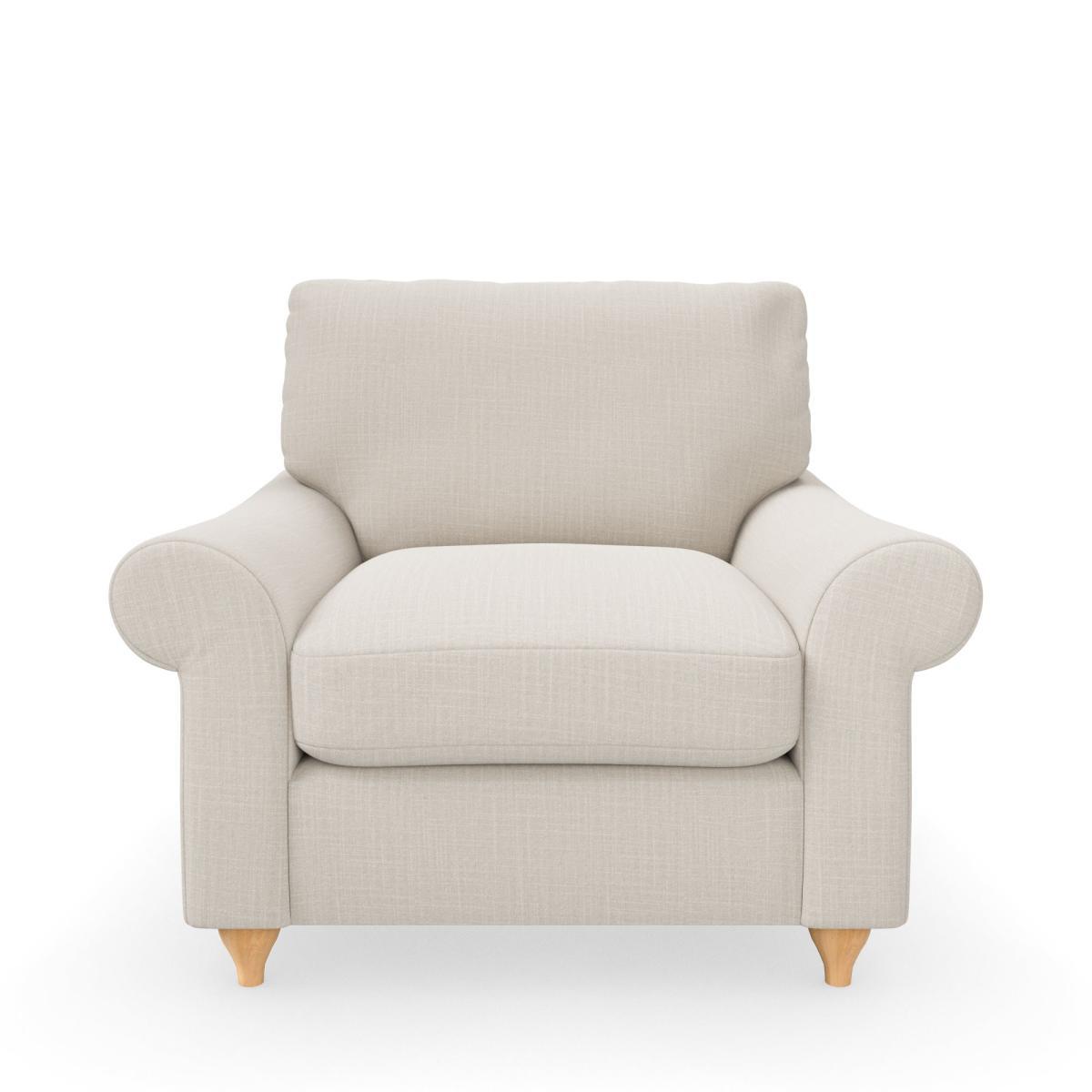 Salisbury Slub Cotton Blend Armchair Slub Cotton Sandstone – image 3