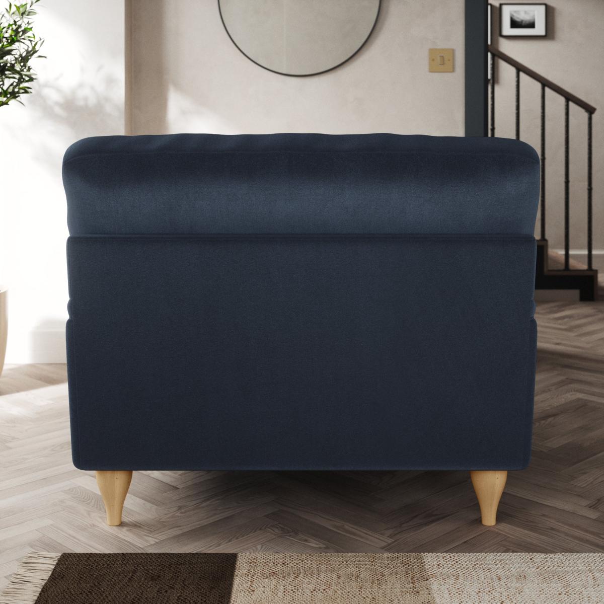 Darwin Armchair Cosy Velvet Navy – image 3