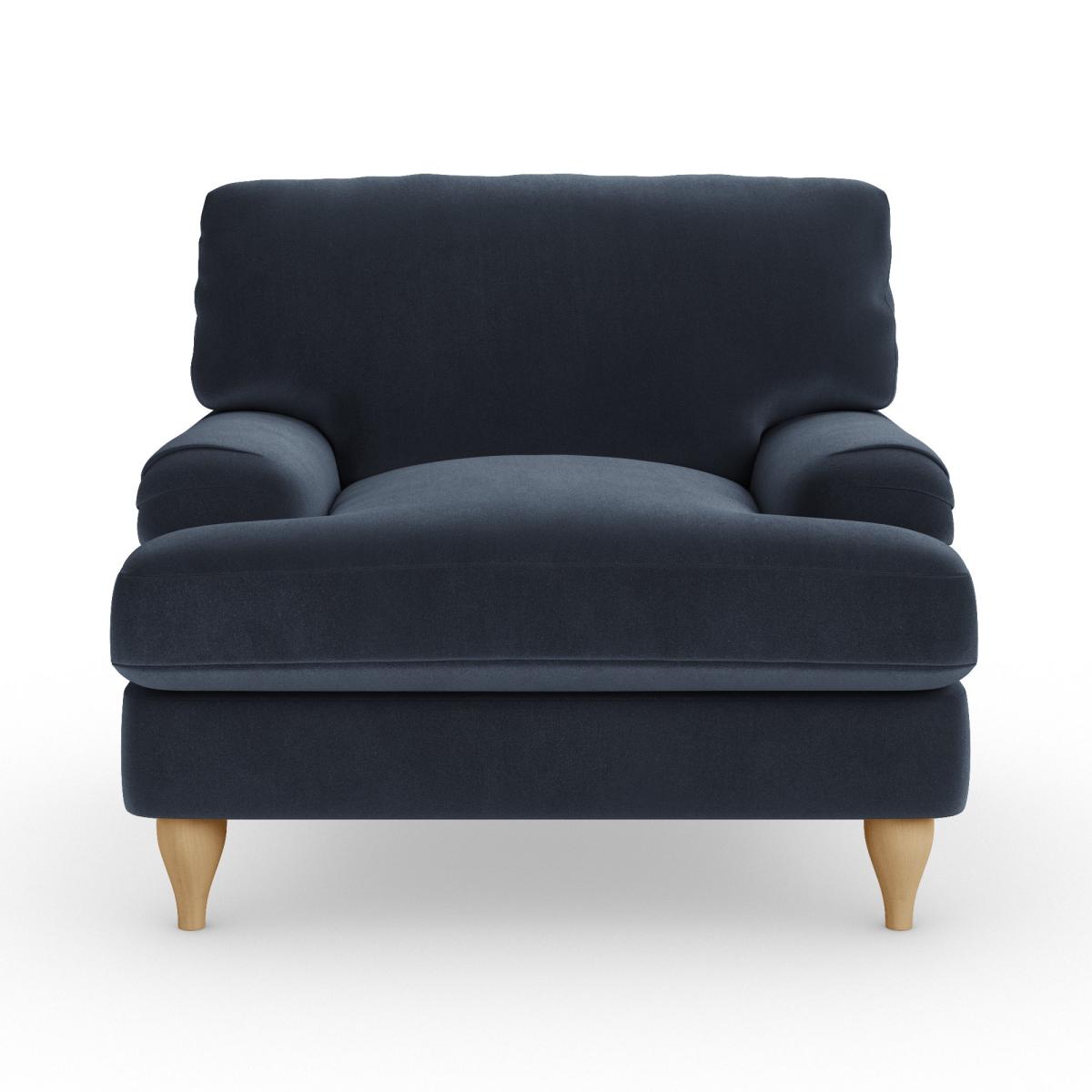 Darwin Armchair Cosy Velvet Navy – image 6