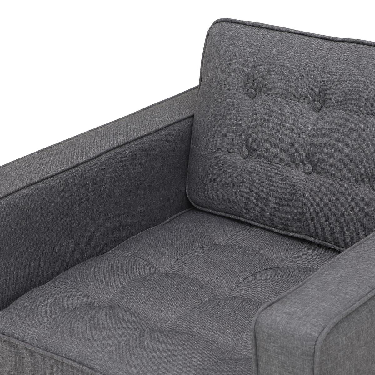 Prague Fabric Armchair - Grey Grey – image 4