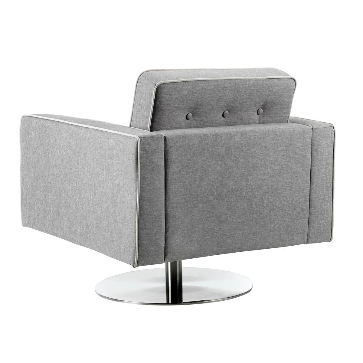 Prague Fabric Armchair - Grey Grey – image 6