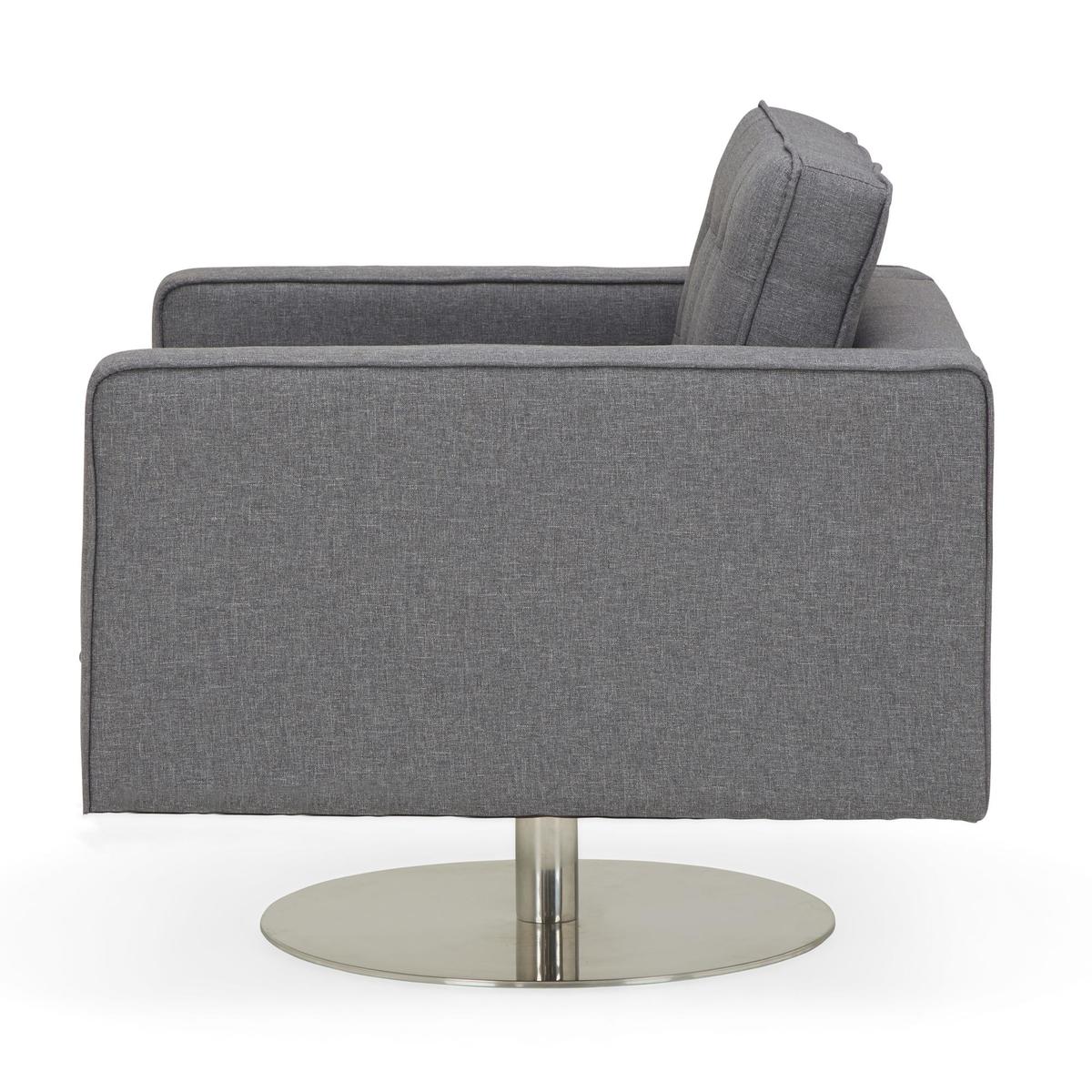 Prague Fabric Armchair - Grey Grey – image 7
