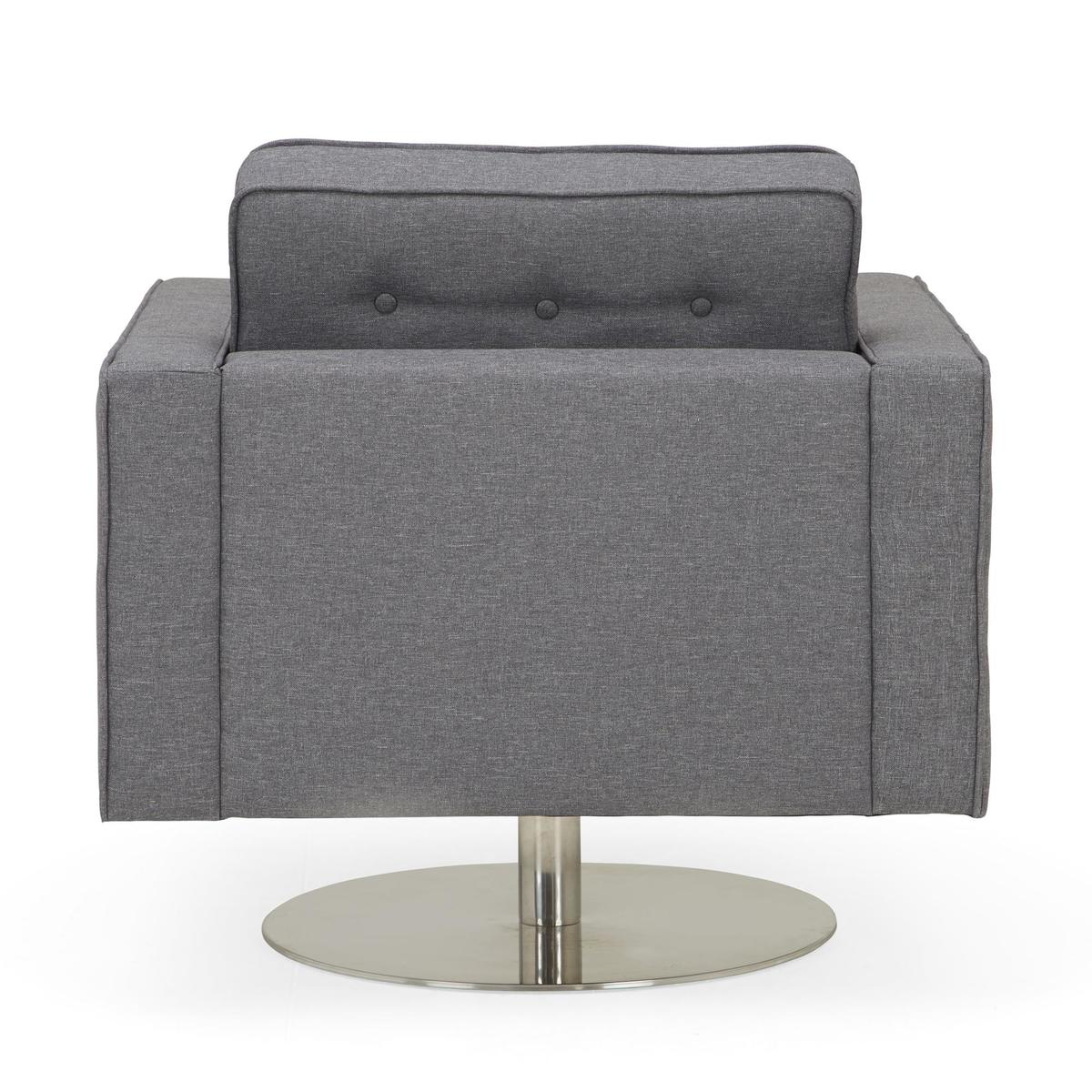 Prague Fabric Armchair - Grey Grey – image 8