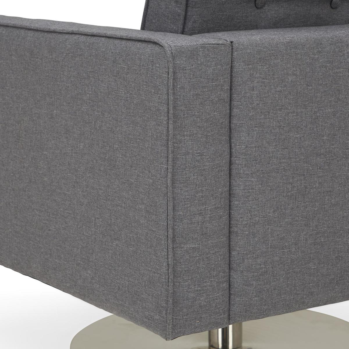 Prague Fabric Armchair - Grey Grey – image 9