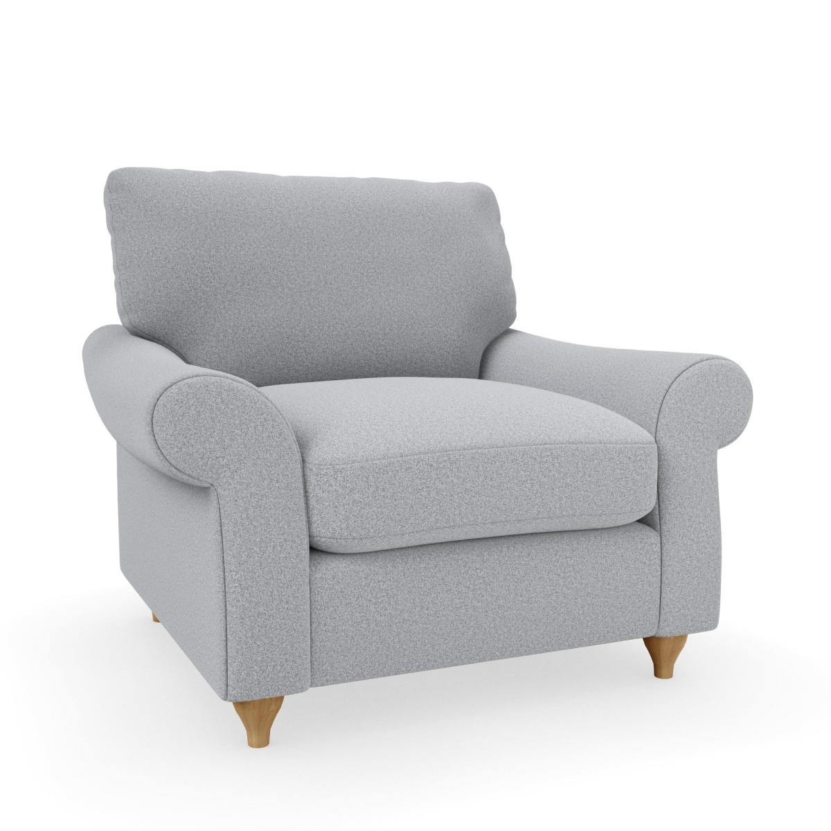 Salisbury Woolly Marl Armchair Woolly Marl Warm Grey – image 2