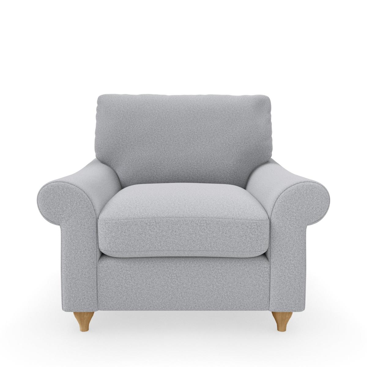 Salisbury Woolly Marl Armchair Woolly Marl Warm Grey – image 3