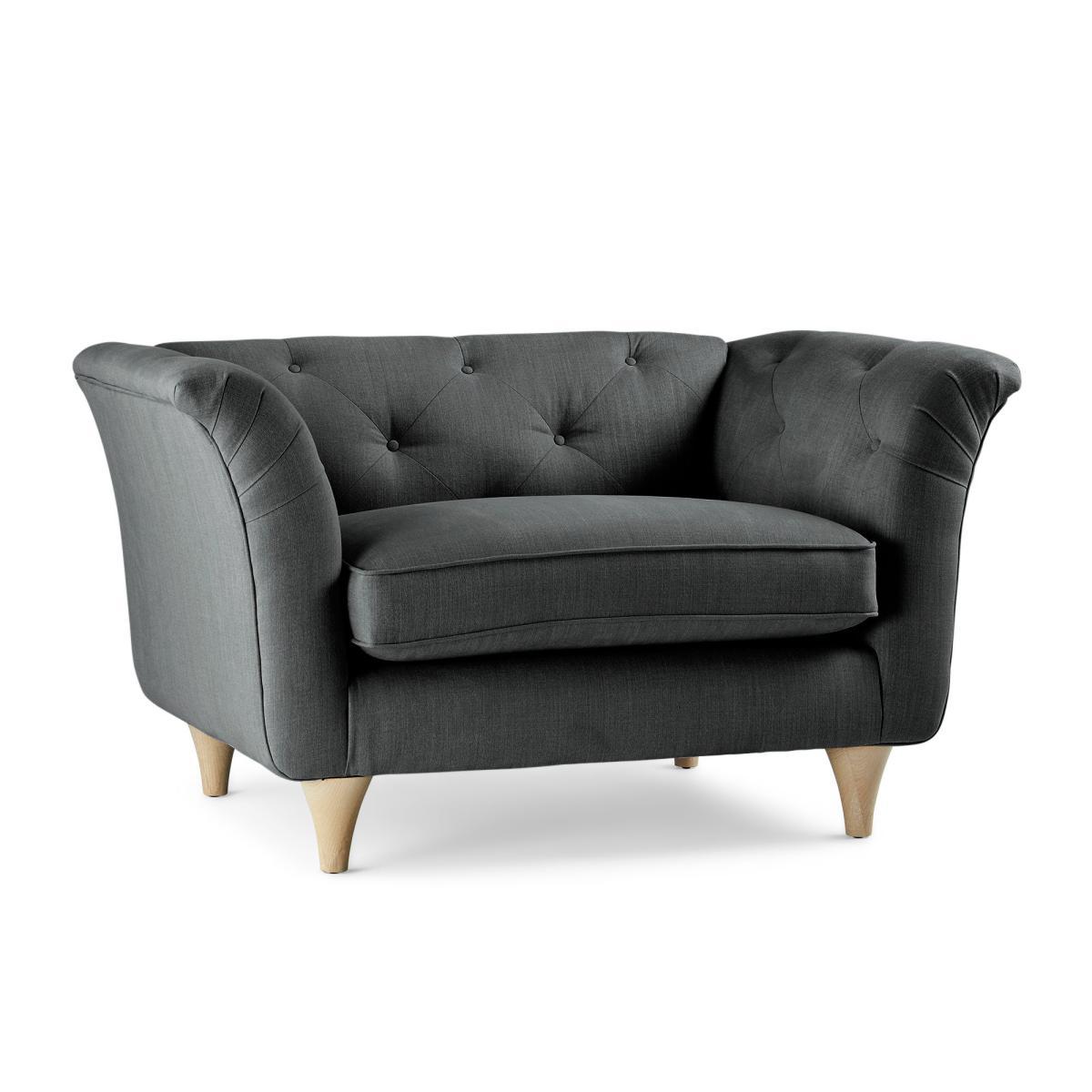 Jaipur Snuggle Chair Brushed Plain Fabric Brushed Plain Cobalt – image 3