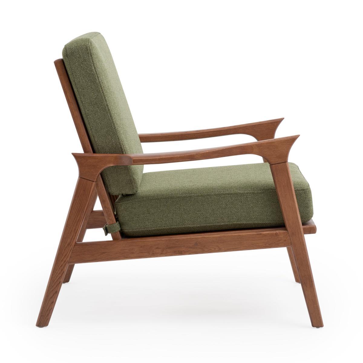 Elements Maddox Woolly Herringbone Chair Olive – image 9
