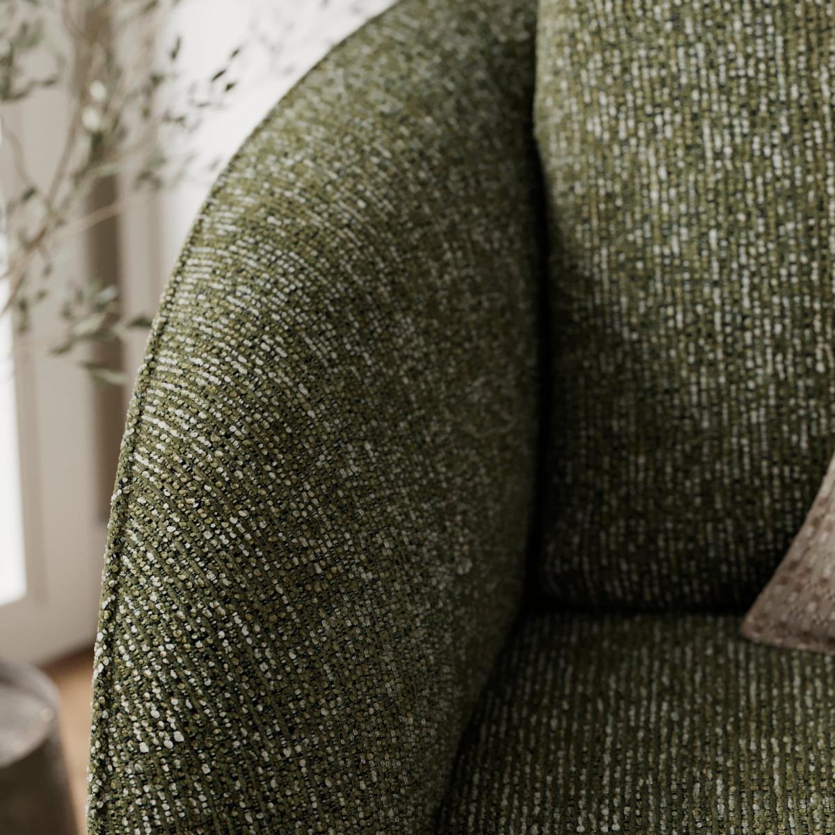 Wren Mixed Boucle Swivel Chair – image 3