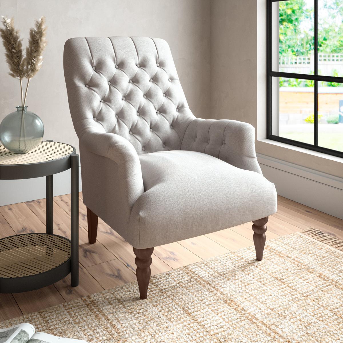 Bibury Textured Weave Armchair Textured Weave Silver – image 1