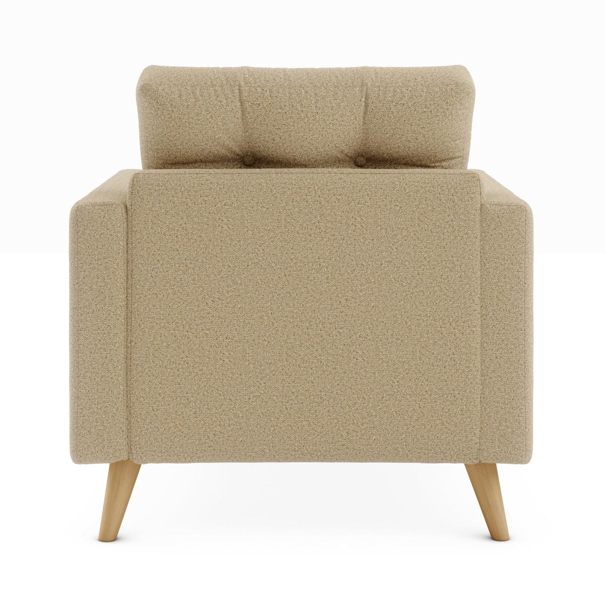 Lewes Woolly Marl Snuggle Chair Cosy Marl Camel – image 5