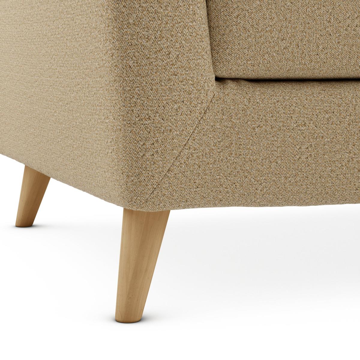 Lewes Woolly Marl Snuggle Chair Cosy Marl Camel – image 6