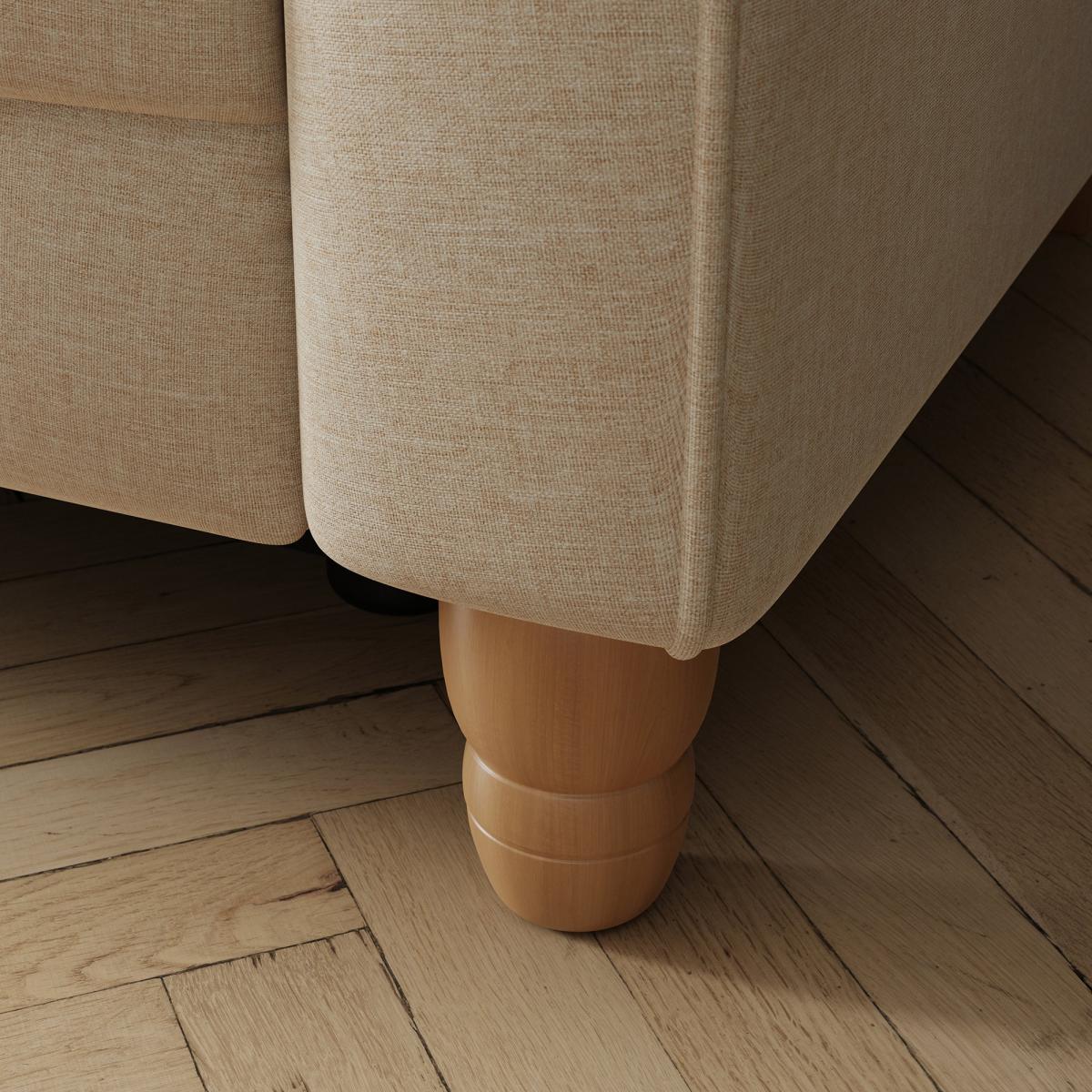 Beatrice Natural Luna Fabric Power Recliner Armchair Natural – image 6