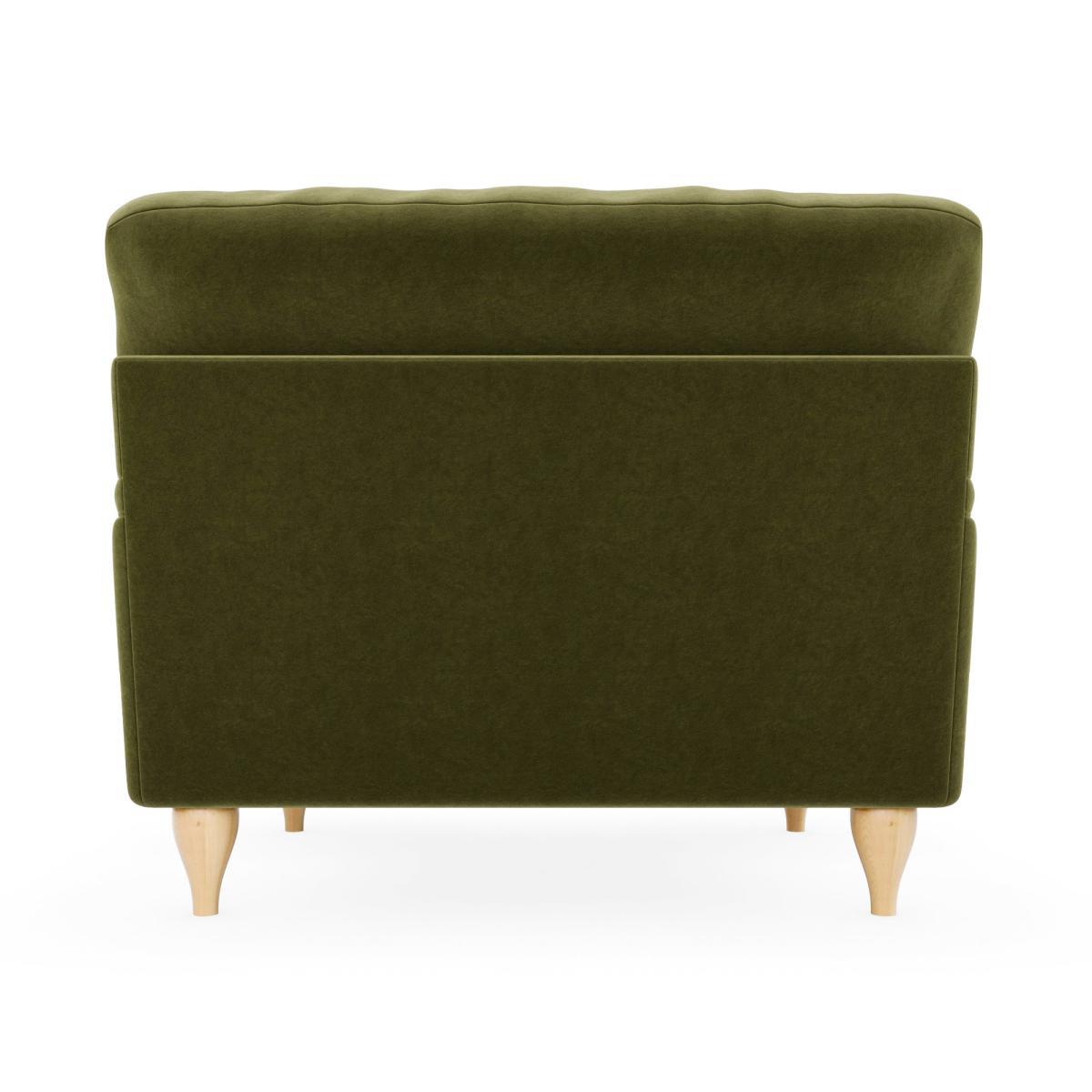 Darwin Luxury Velvet Armchair Luxury Velvet Olive – image 5