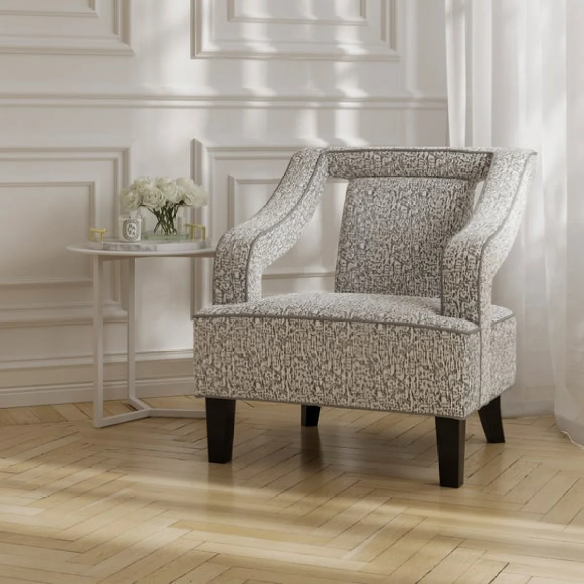 Sofia Chenille Accent Chair – image 2