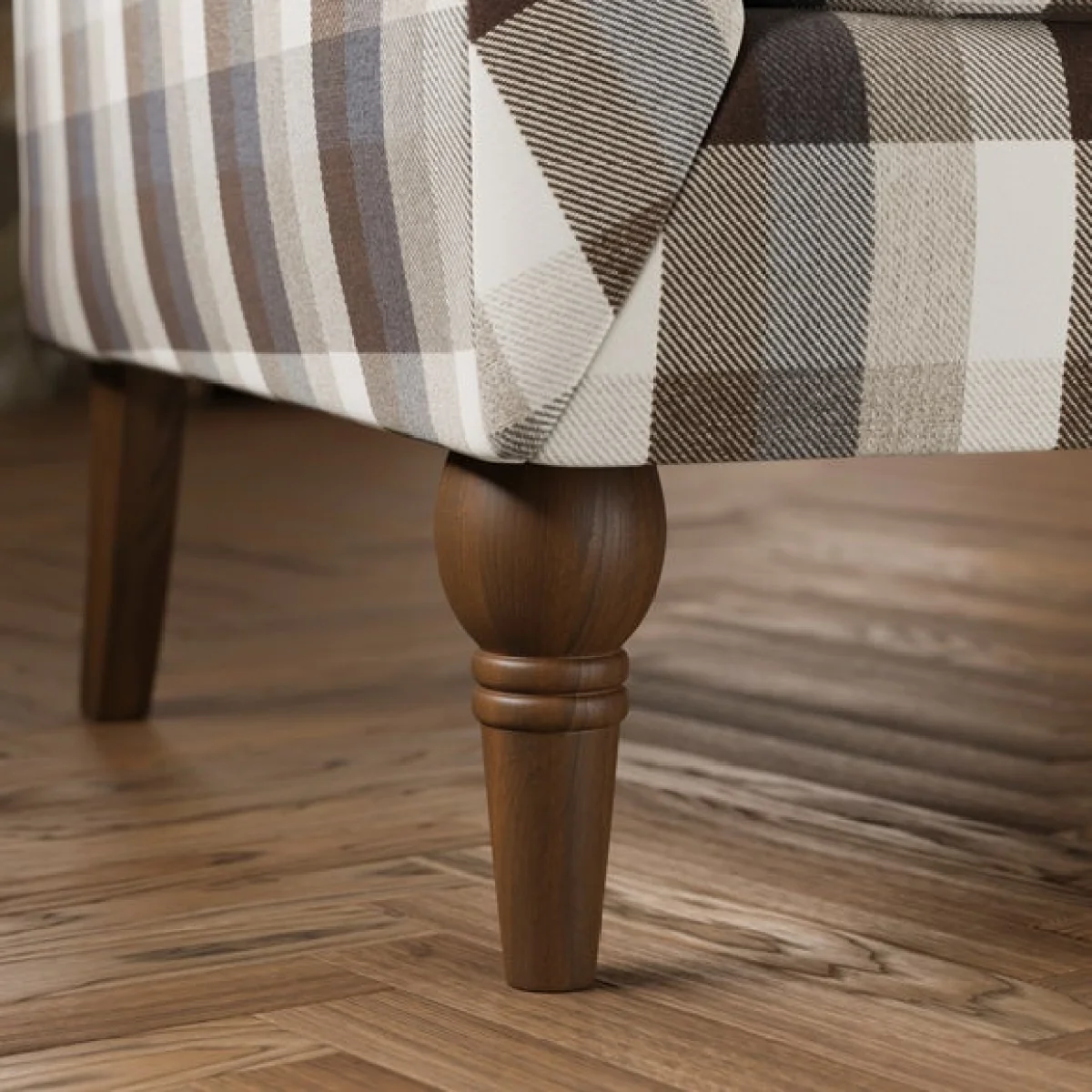 Charnwood Check Grande Armchair – image 5