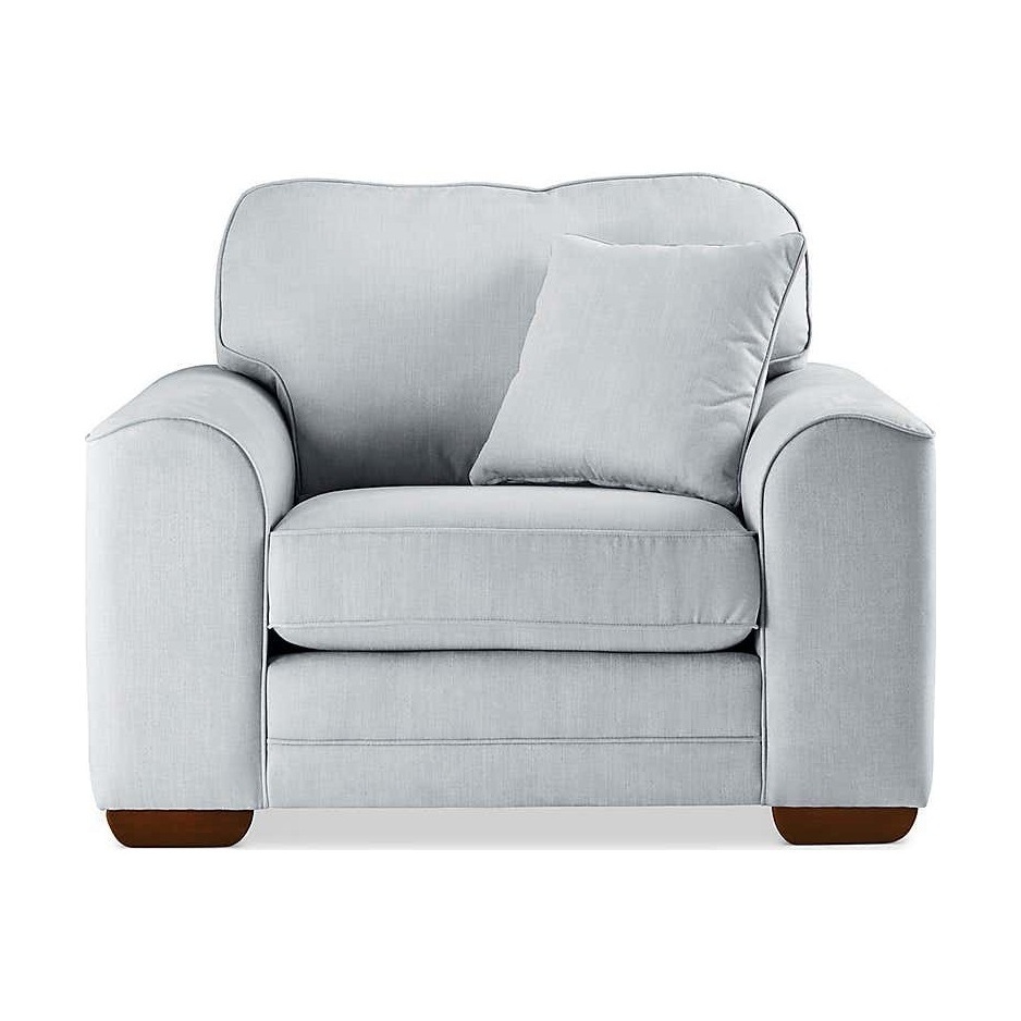 Morello Armchair Brushed Plain Fabric Brushed Plain Dew – image 1