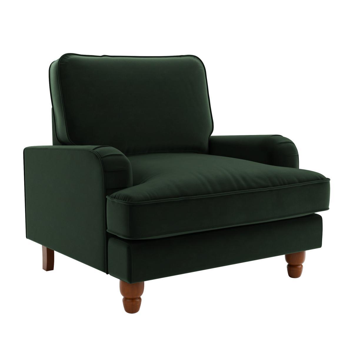 Beatrice Velvet Armchair Navy – image 3