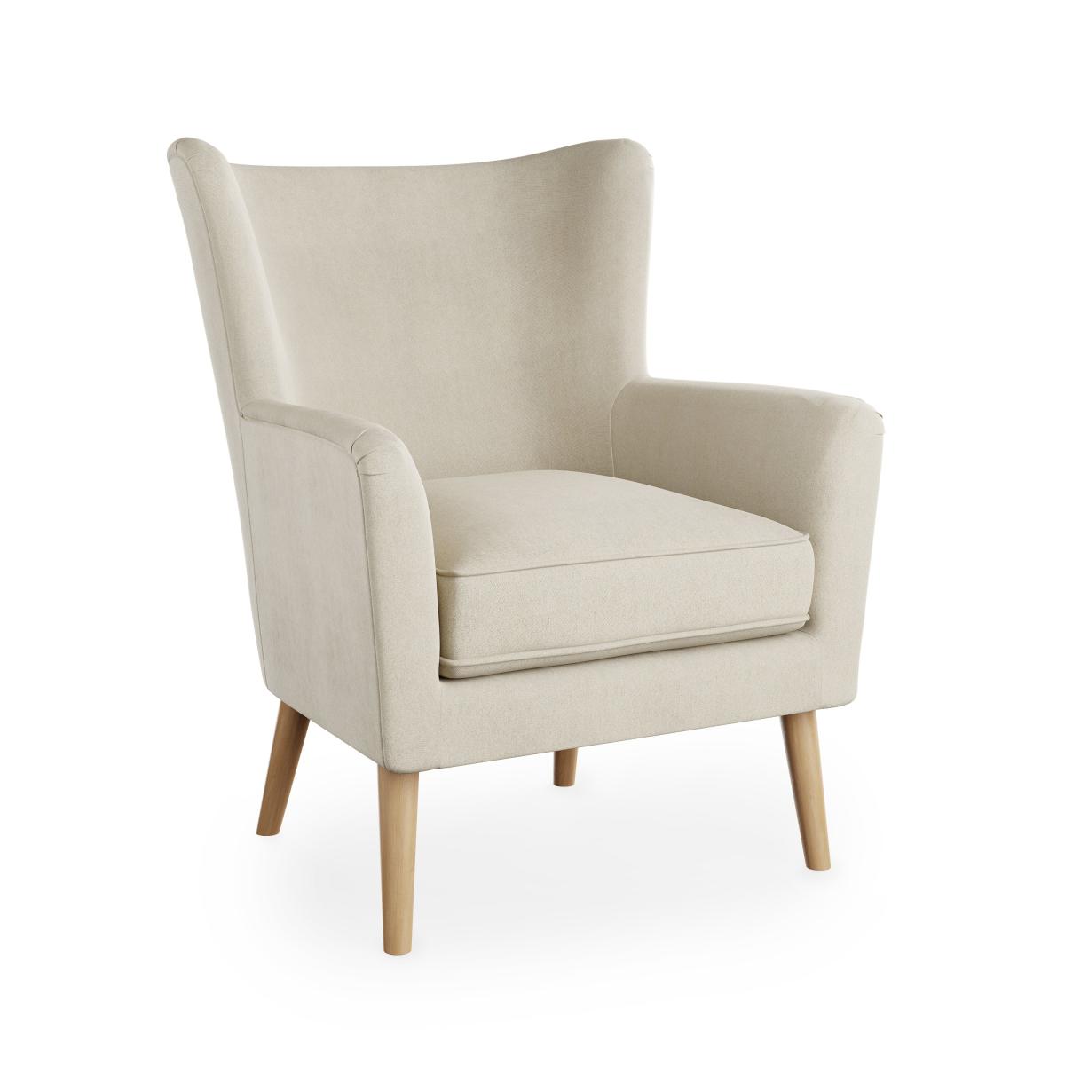 Country Flatweave Wing Chair Natural – image 2