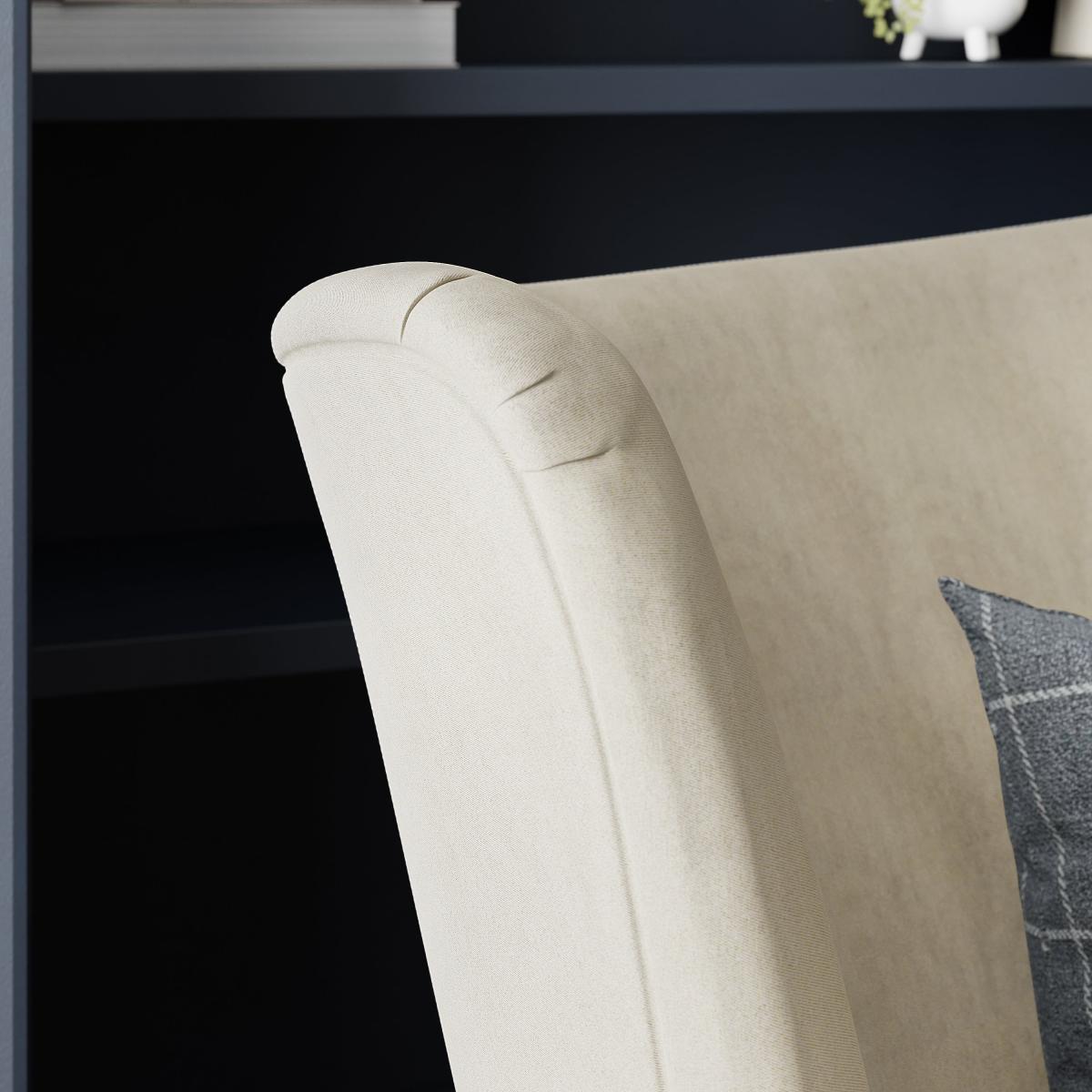 Country Flatweave Wing Chair Natural – image 4