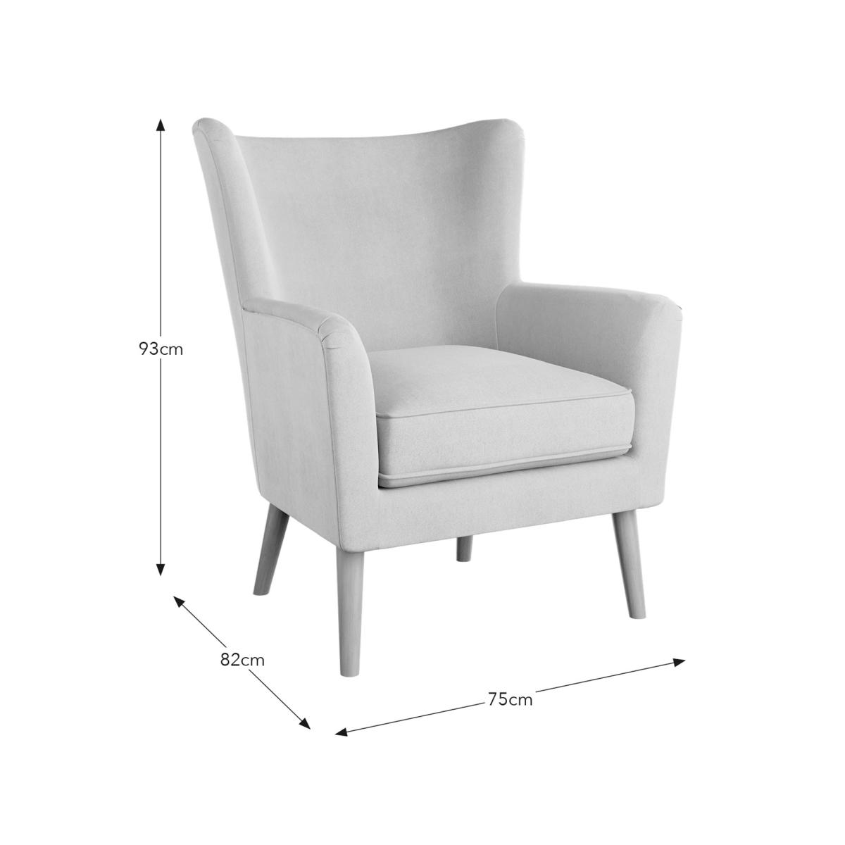 Country Flatweave Wing Chair Natural – image 9