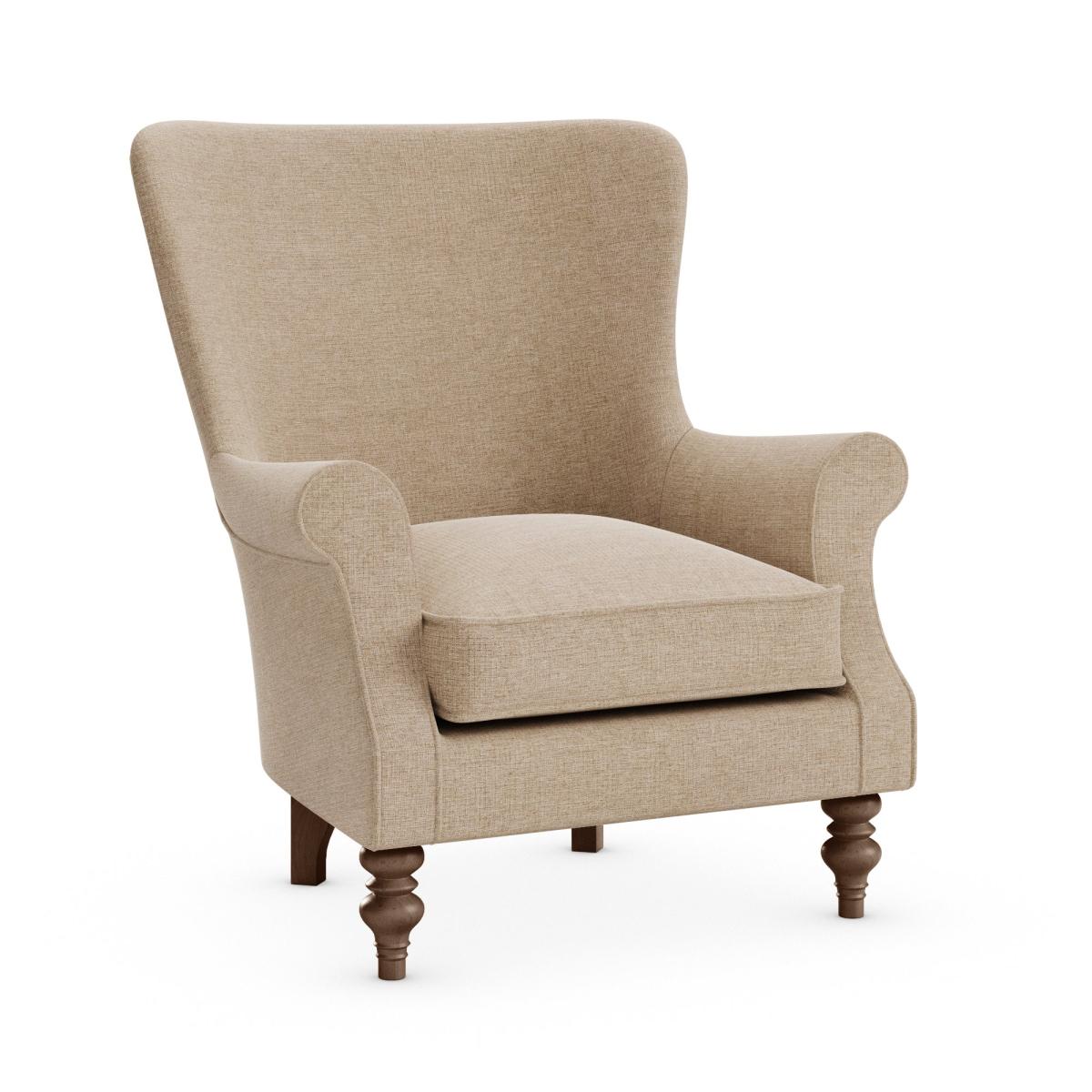 Charlbury Occasional Wing Chair Tonal Weave Natural – image 2