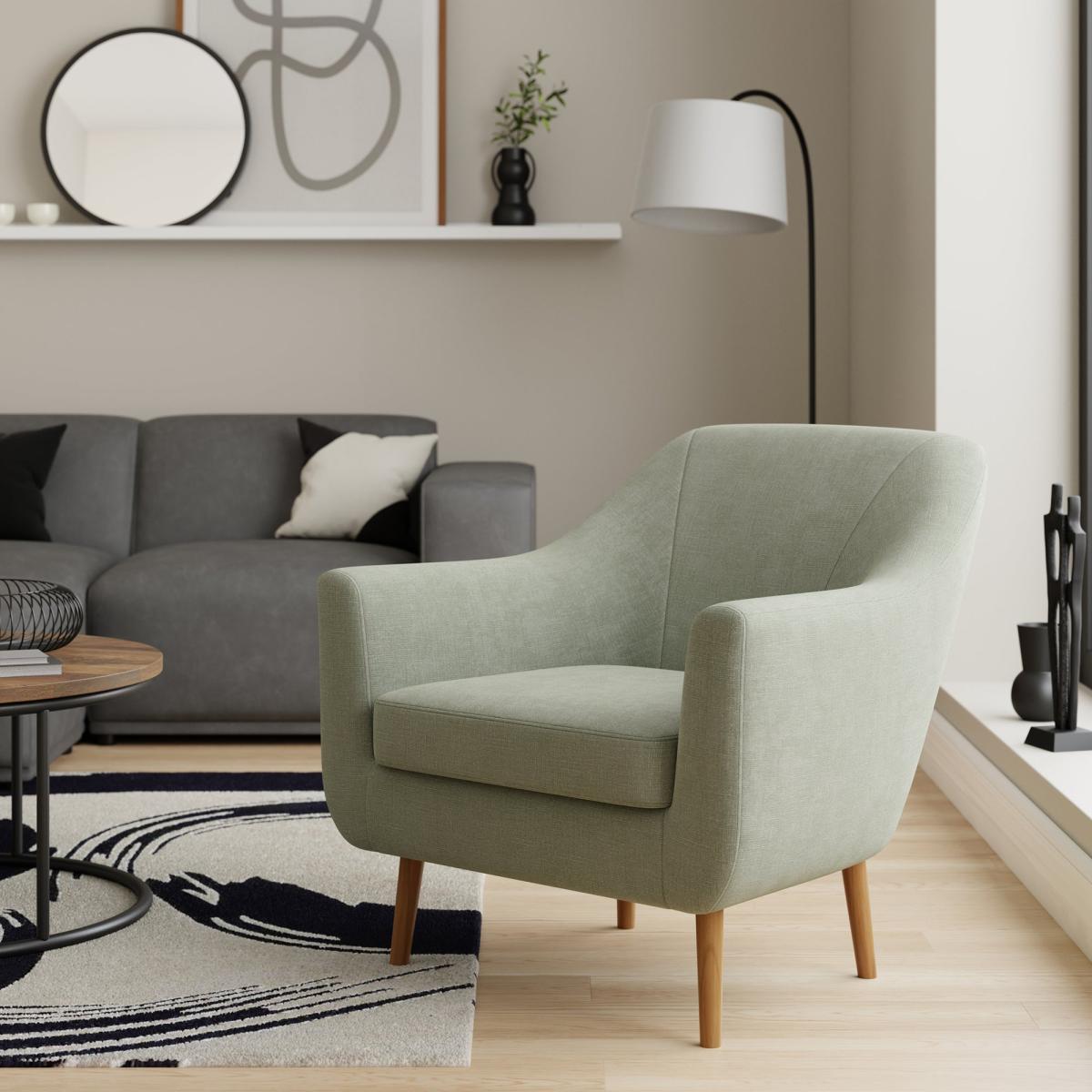 Eddie Luna Tub Armchair Green – image 1