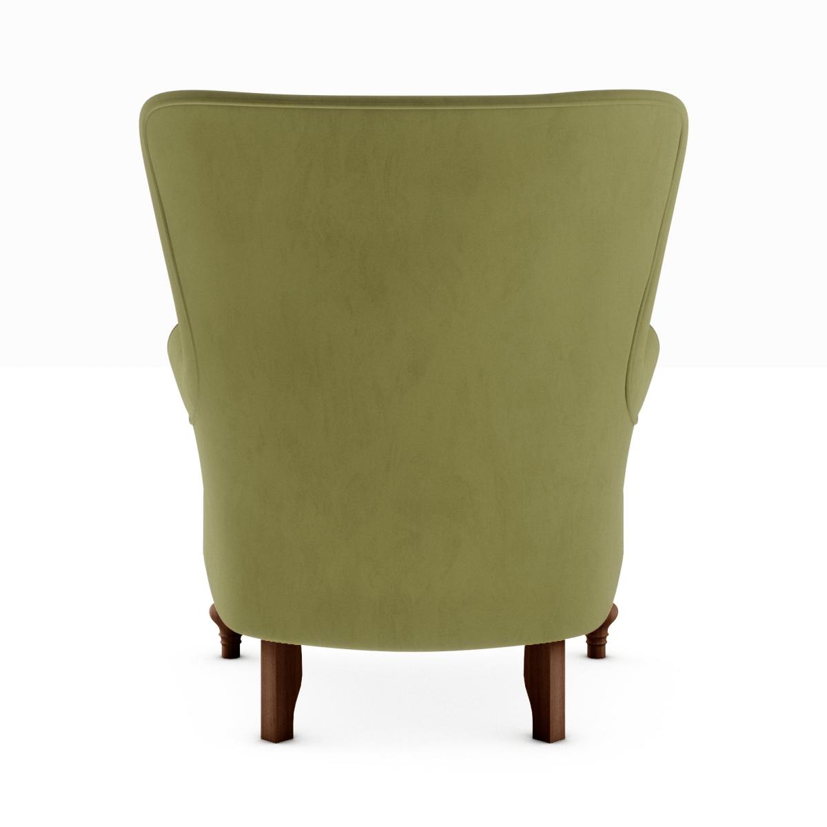 Charlbury Luxury Velvet Armchair Luxury Velvet Olive – image 4