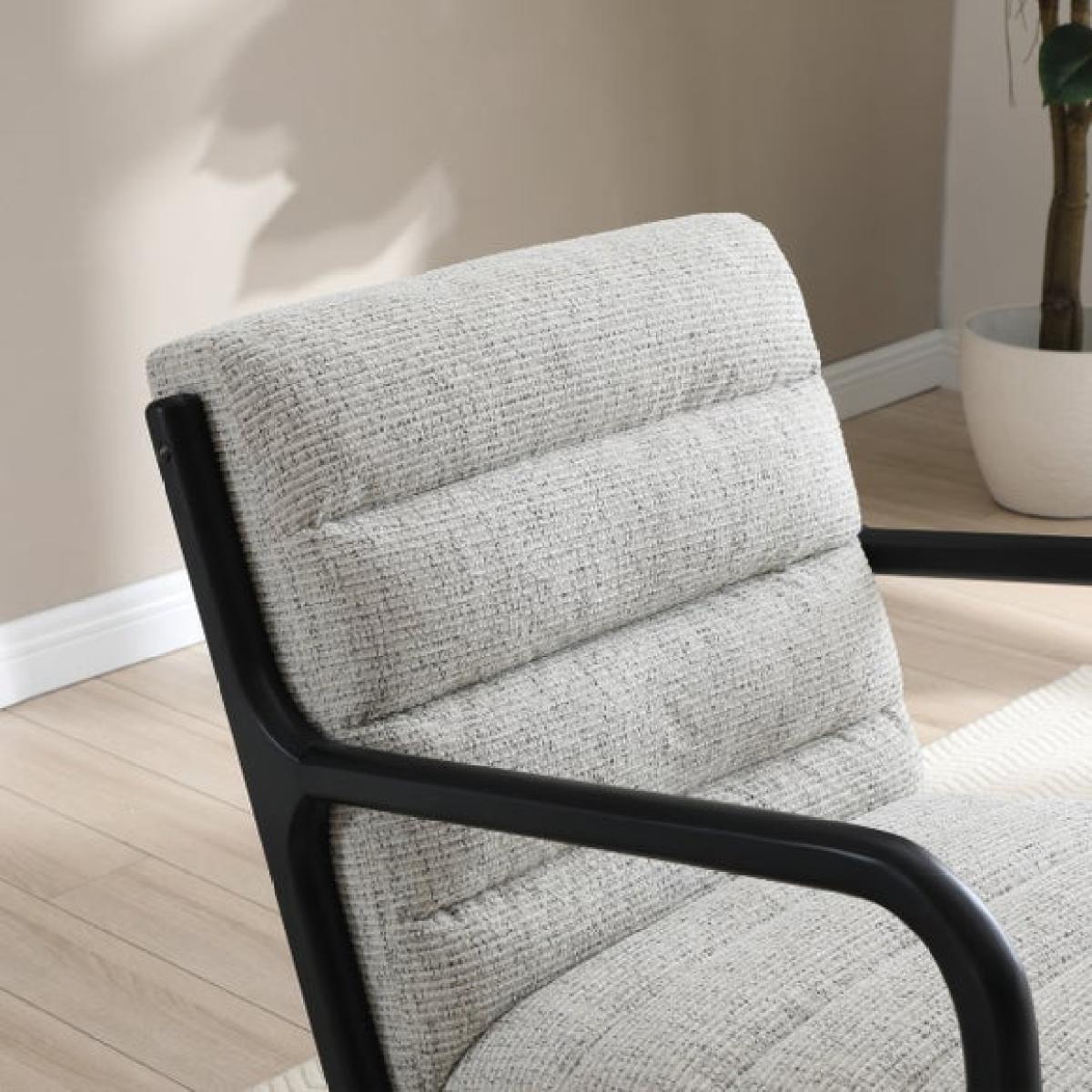 Khali Natural Ribbed Cord Occasional Chair – image 2