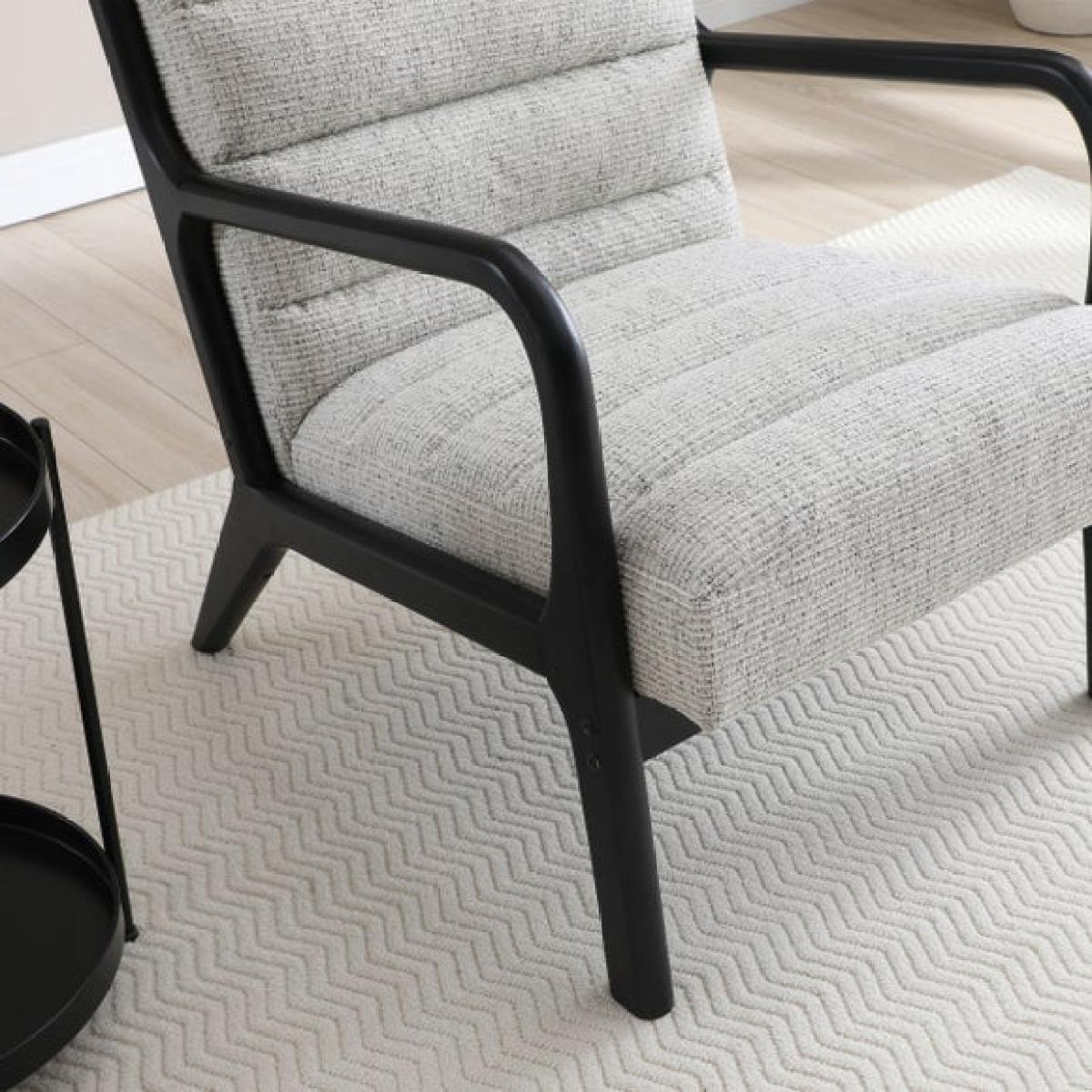 Khali Natural Ribbed Cord Occasional Chair – image 3