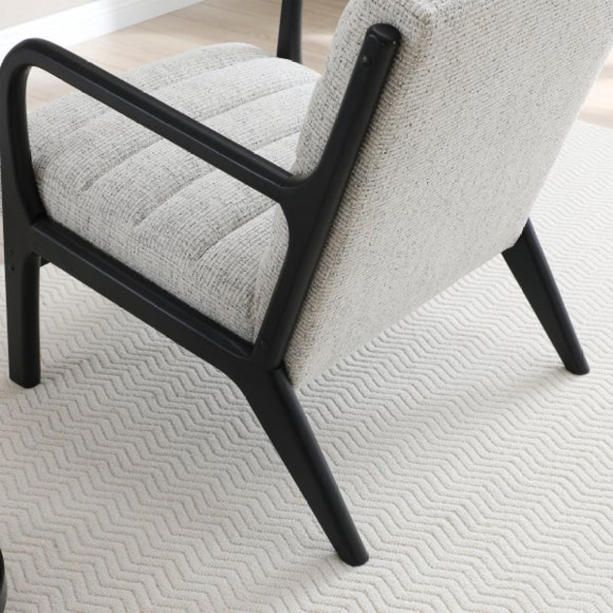 Khali Natural Ribbed Cord Occasional Chair – image 4
