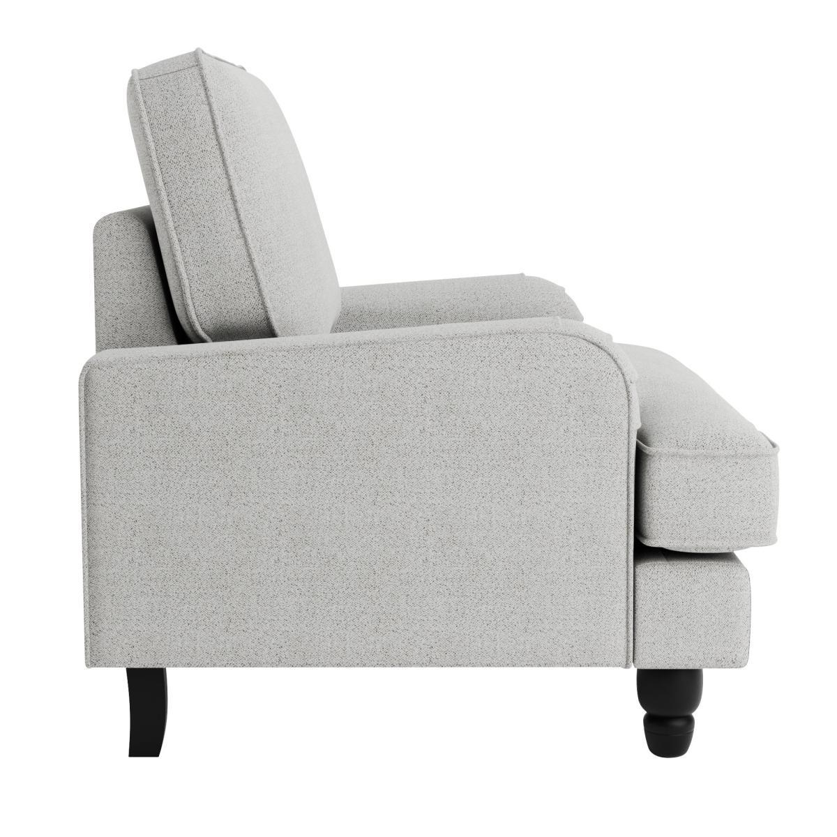 Beatrice Boucle Armchair Light Grey – image 4