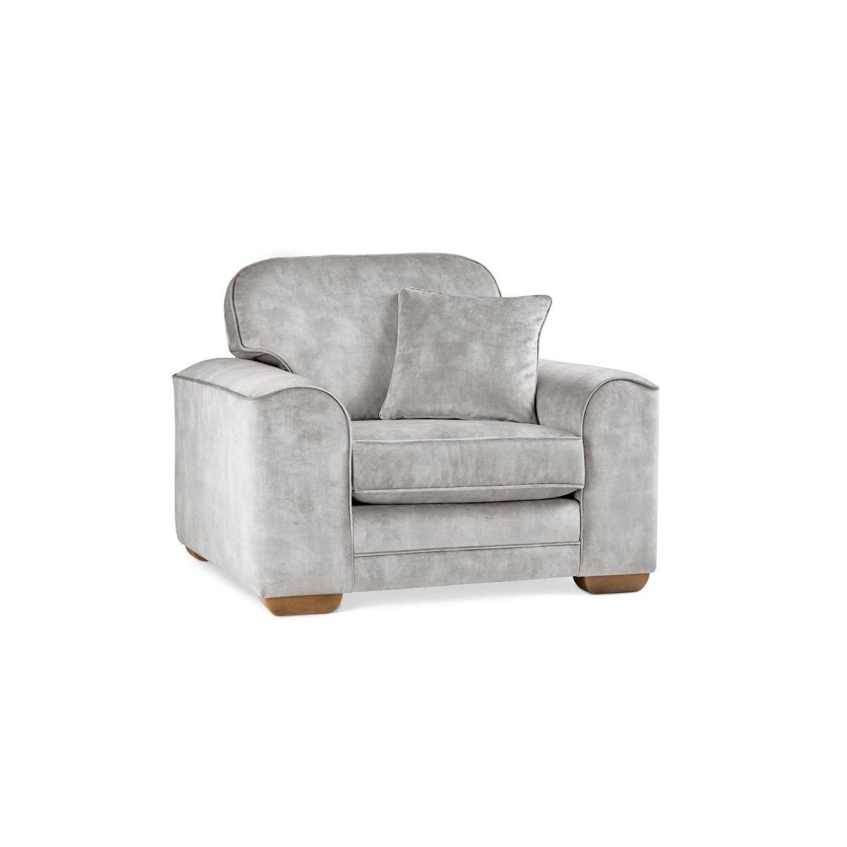 Morello Armchair Slub Velvet Slub Velvet Cement – image 3