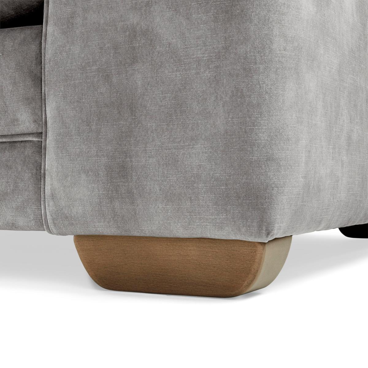 Morello Armchair Slub Velvet Slub Velvet Cement – image 8
