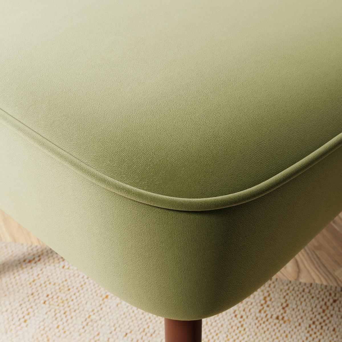 Camille Velvet Cocktail Chair Camille Soft Olive – image 4