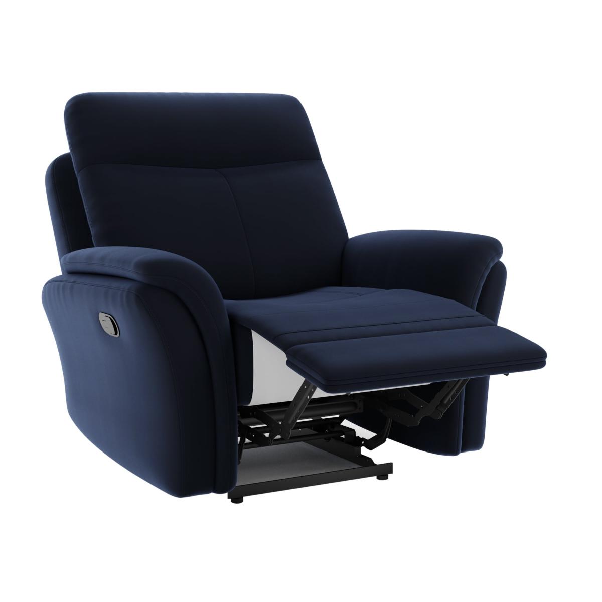 Monte Velvet Reclining Armchair Luxe Navy – image 5