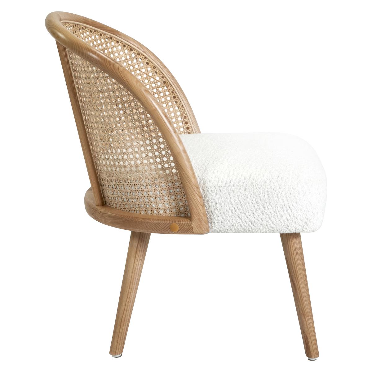 Genoa Boucle and Natural French Cane Chair Natural – image 6