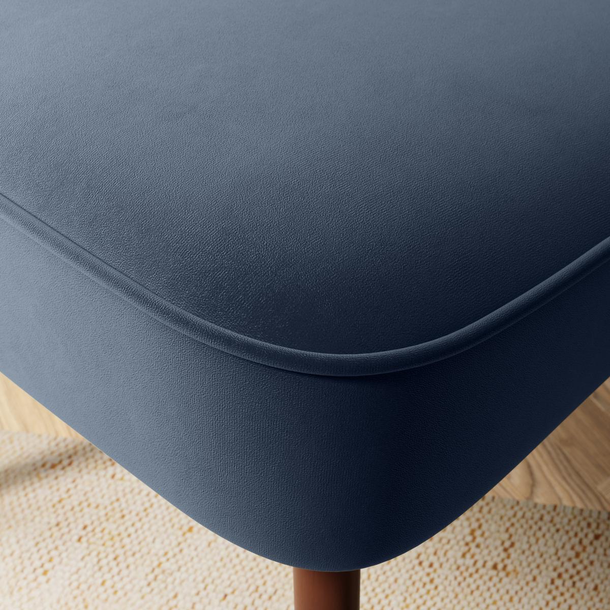 Camille Velvet Cocktail Chair Camille Ink Blue – image 4