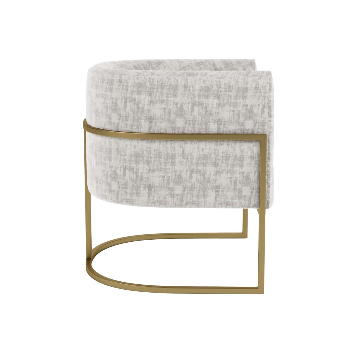 Octavia Mink Distressed Velvet Chair Mink – image 4