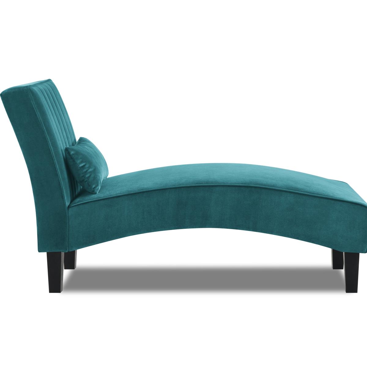 Bella Velvet Chaise Longue Blue – image 6