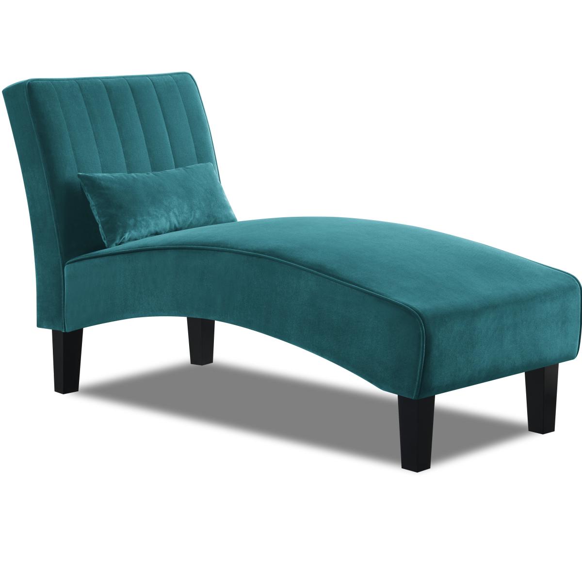 Bella Velvet Chaise Longue Blue – image 7