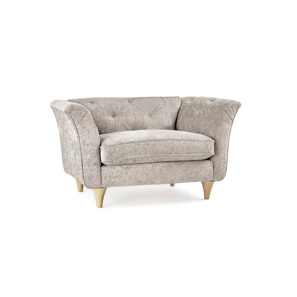 Jaipur Snuggle Chair Luxury Chenille Premium Chenille Grey – image 2