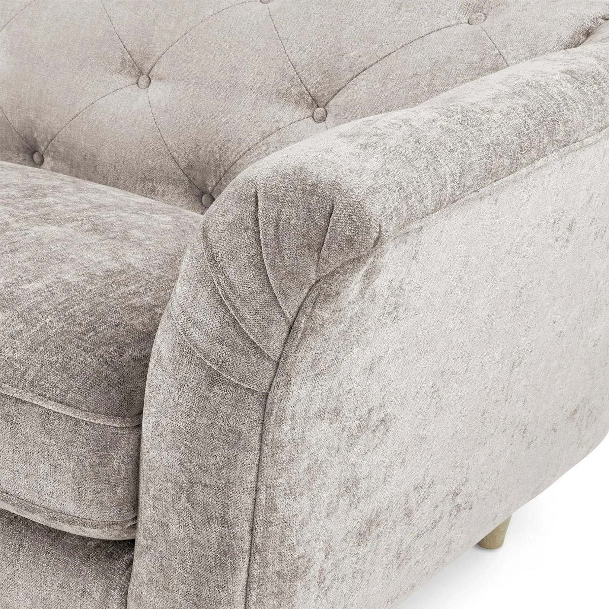 Jaipur Snuggle Chair Luxury Chenille Premium Chenille Grey – image 6