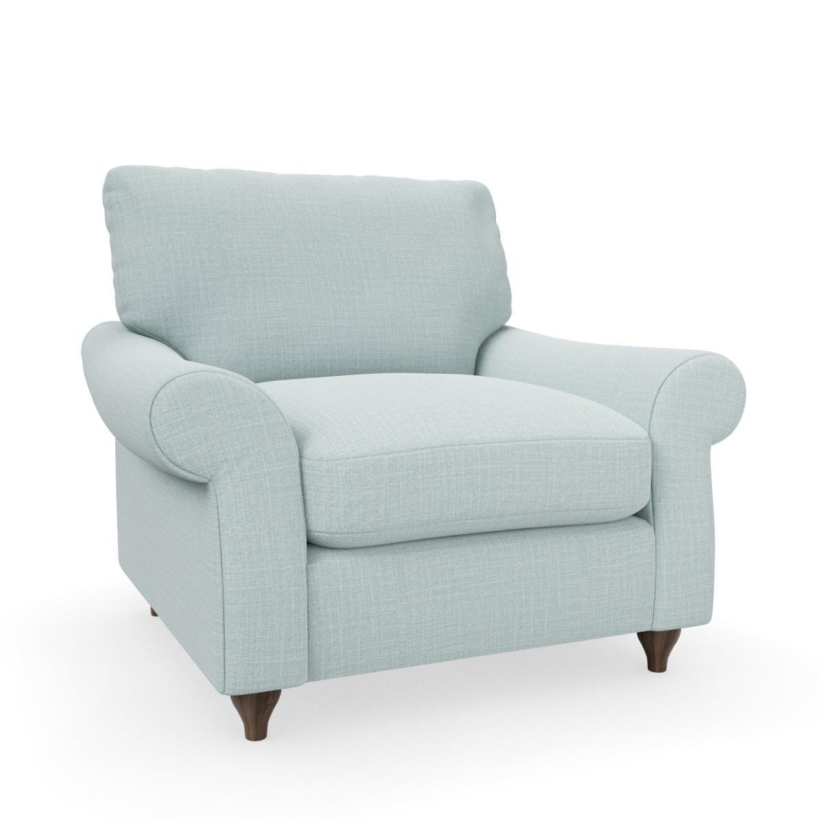 Salisbury Slub Cotton Blend Armchair Slub Cotton Light Mineral – image 2