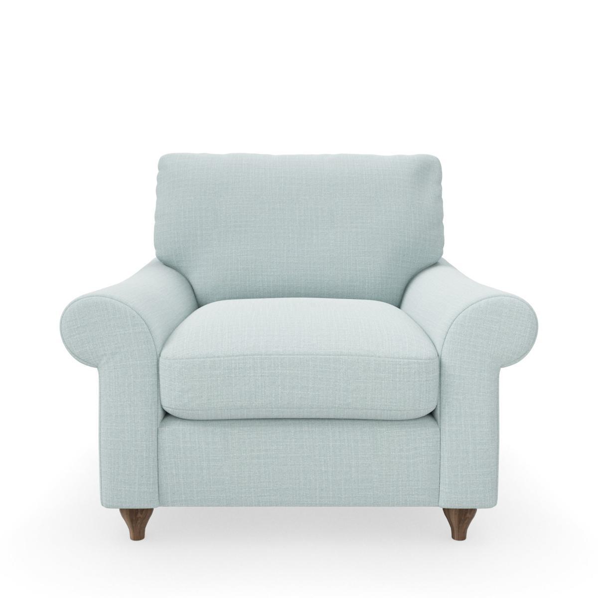 Salisbury Slub Cotton Blend Armchair Slub Cotton Light Mineral – image 3