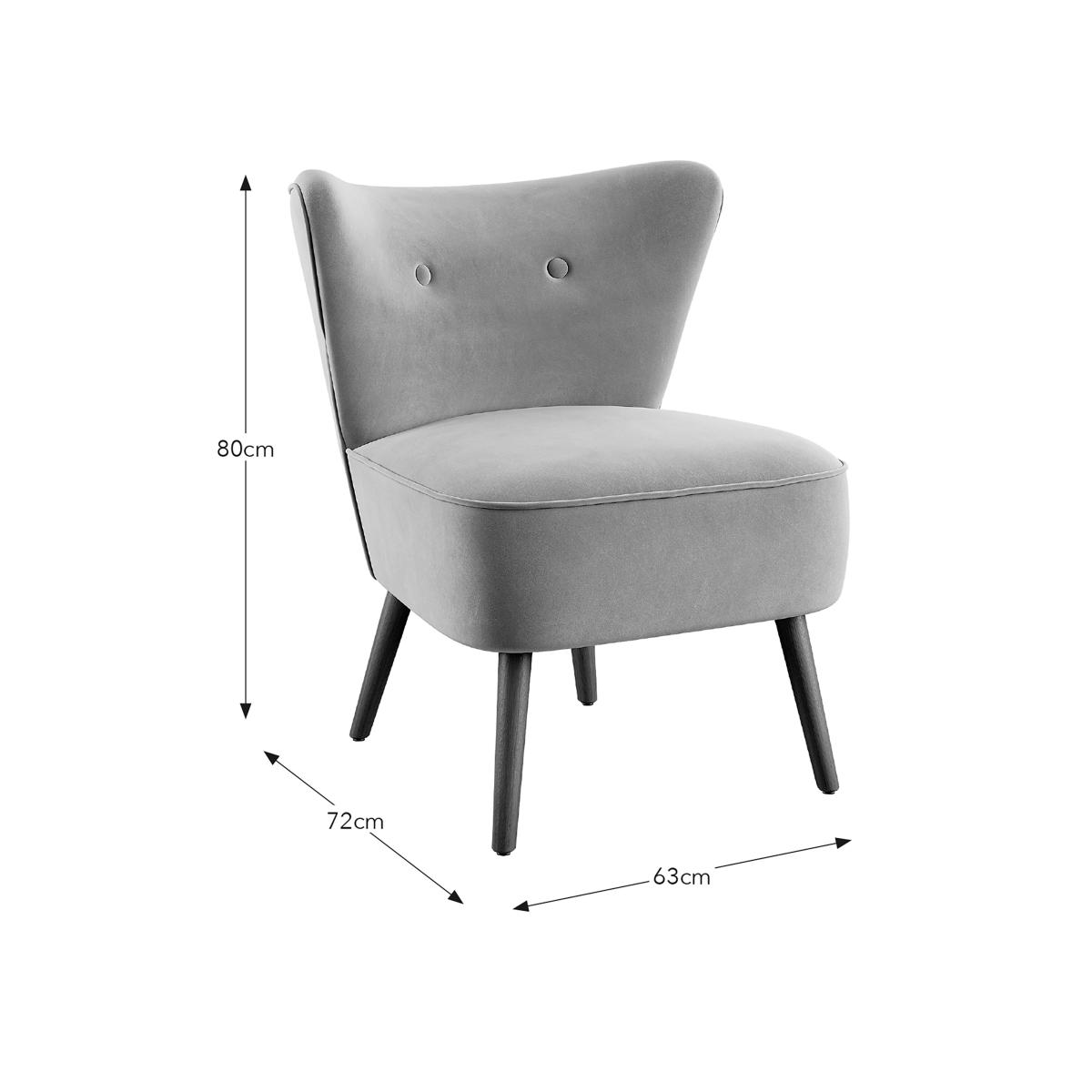 Eliza Velvet Cocktail Chair Yew – image 8