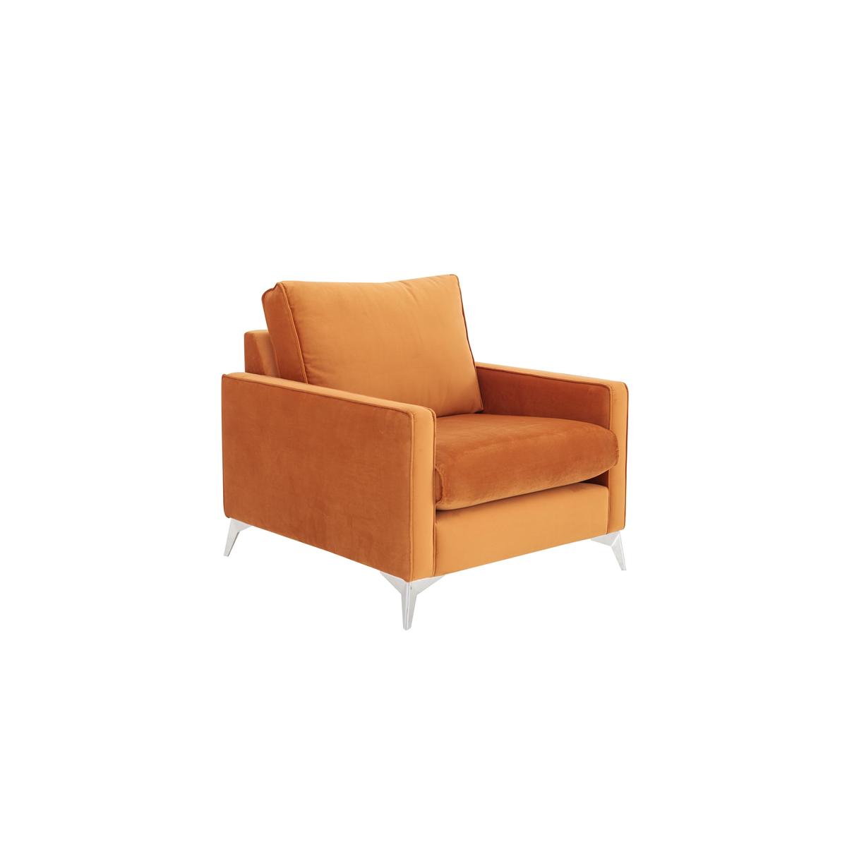 Chic Fabric Accent Armchair - Blue - By Furniture Village – image 3