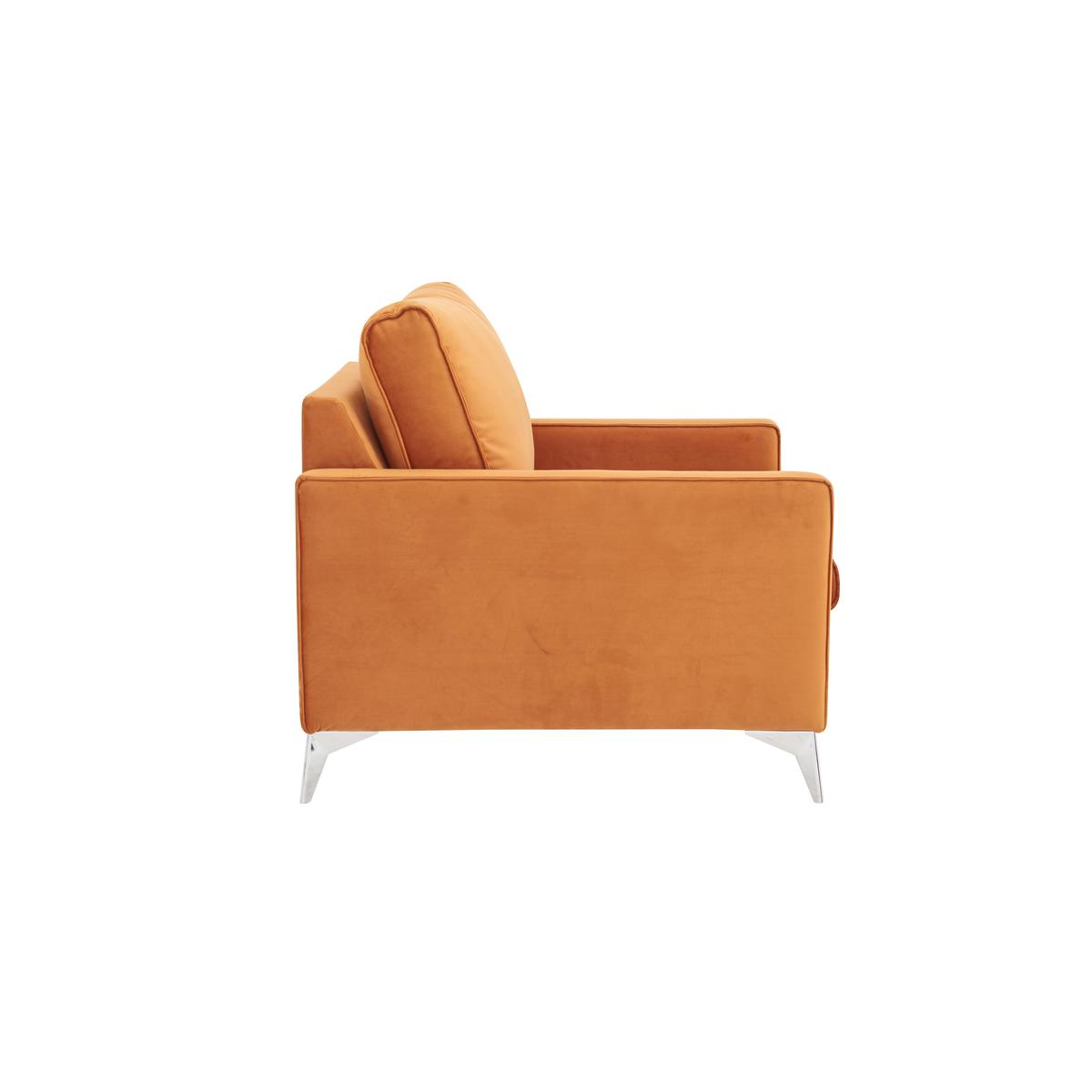 Chic Fabric Accent Armchair - Blue - By Furniture Village – image 4